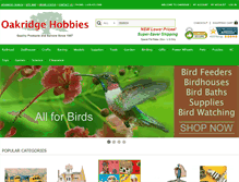Tablet Screenshot of oakridgehobbies.com